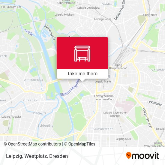 Карта Leipzig, Westplatz
