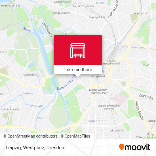 Карта Leipzig, Westplatz