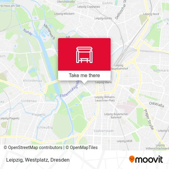 Карта Leipzig, Westplatz
