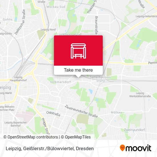 Карта Leipzig, Geißlerstr. / Bülowviertel