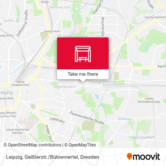 Карта Leipzig, Geißlerstr. / Bülowviertel