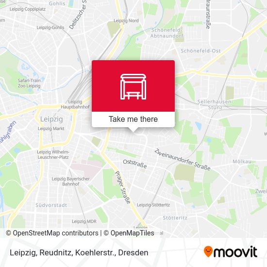 Карта Leipzig, Reudnitz, Koehlerstr.