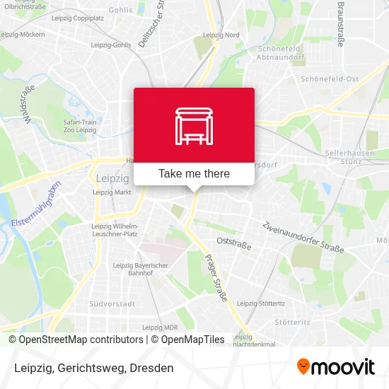 Leipzig, Gerichtsweg map