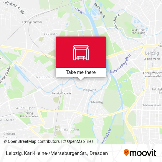 Карта Leipzig, Karl-Heine- / Merseburger Str.