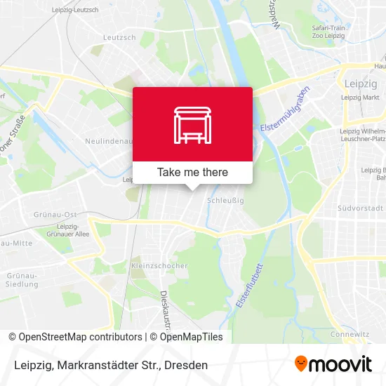 Карта Leipzig, Markranstädter Str.