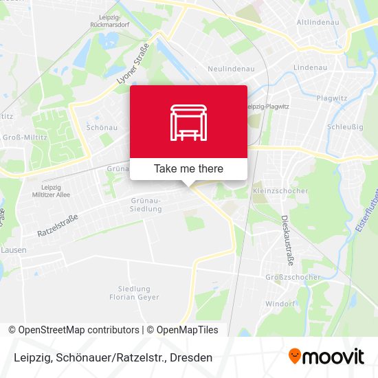 Карта Leipzig, Schönauer/Ratzelstr.