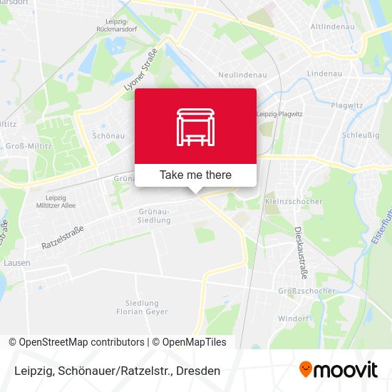 Карта Leipzig, Schönauer/Ratzelstr.