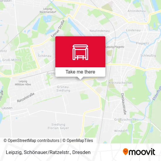 Карта Leipzig, Schönauer/Ratzelstr.