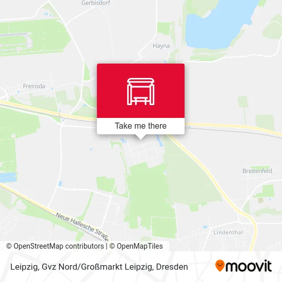 Карта Leipzig, Gvz Nord / Großmarkt Leipzig