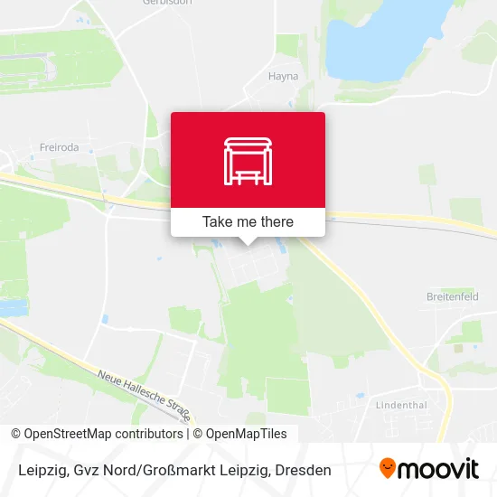Карта Leipzig, Gvz Nord / Großmarkt Leipzig
