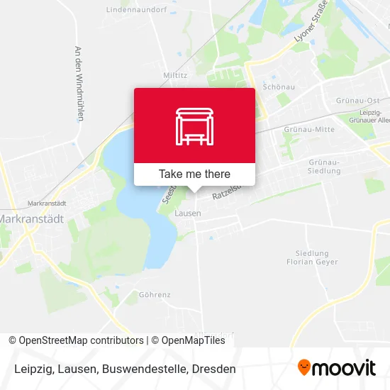 Карта Leipzig, Lausen, Buswendestelle
