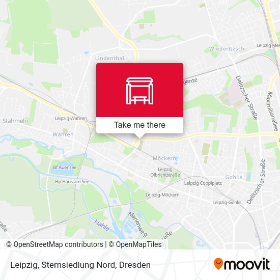 Карта Leipzig, Sternsiedlung Nord
