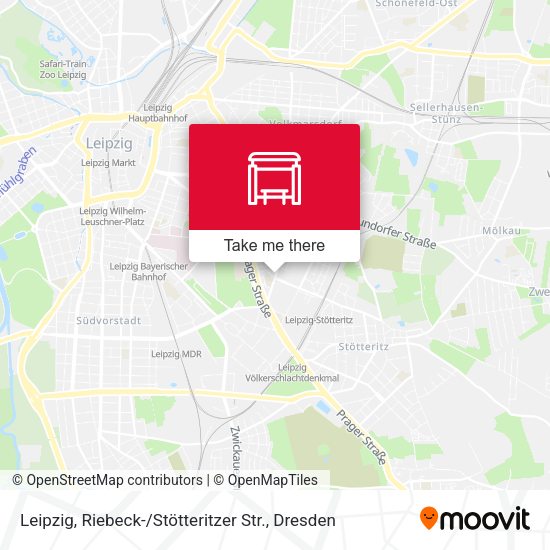 Карта Leipzig, Riebeck- / Stötteritzer Str.