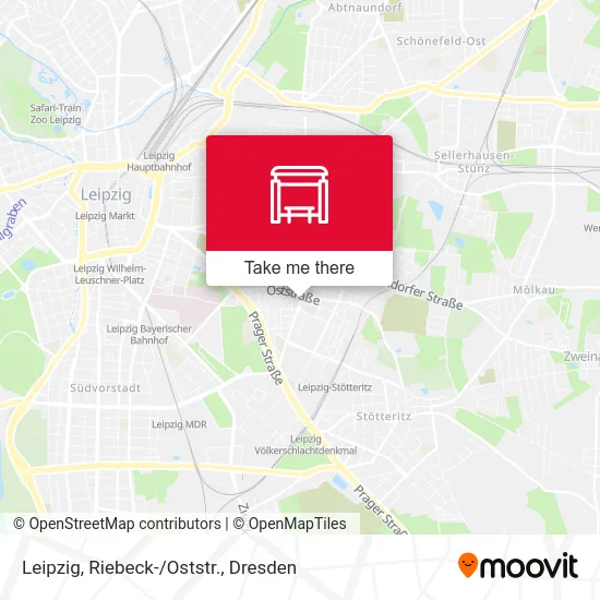 Карта Leipzig, Riebeck-/Oststr.