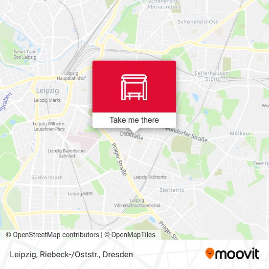 Карта Leipzig, Riebeck-/Oststr.