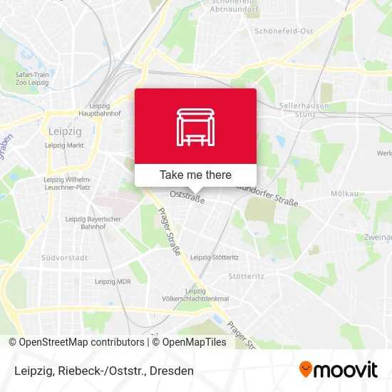 Карта Leipzig, Riebeck-/Oststr.