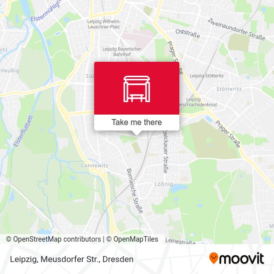 Карта Leipzig, Meusdorfer Str.