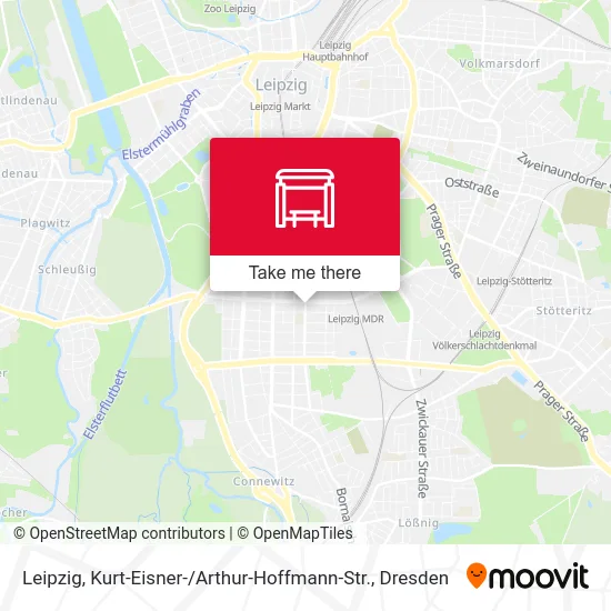 Карта Leipzig, Kurt-Eisner- / Arthur-Hoffmann-Str.