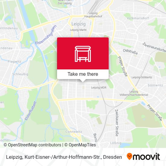 Карта Leipzig, Kurt-Eisner- / Arthur-Hoffmann-Str.