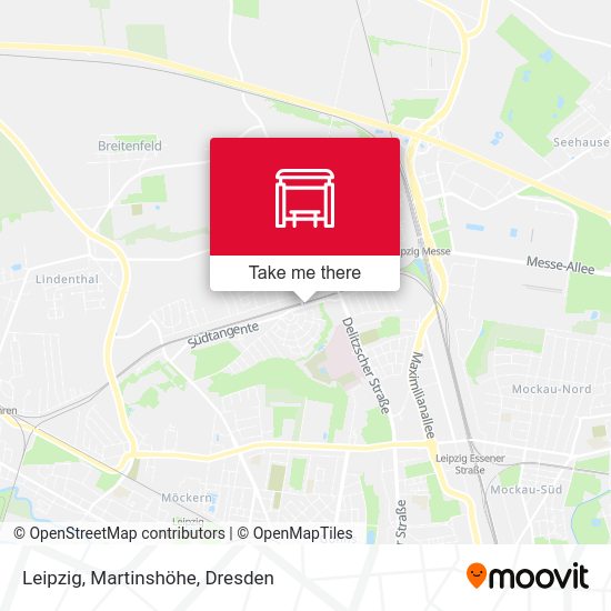 Карта Leipzig, Martinshöhe