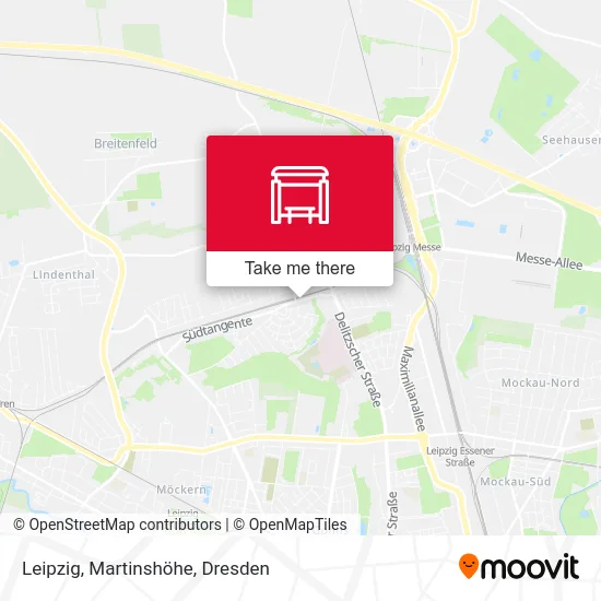 Карта Leipzig, Martinshöhe