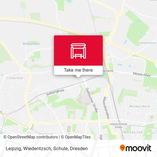 Карта Leipzig, Wiederitzsch, Schule