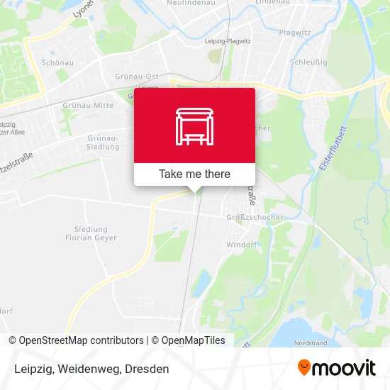 Карта Leipzig, Weidenweg