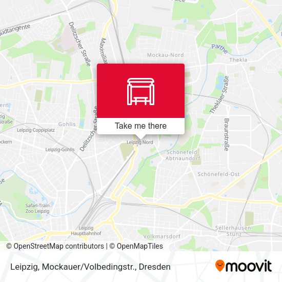 Карта Leipzig, Mockauer / Volbedingstr.