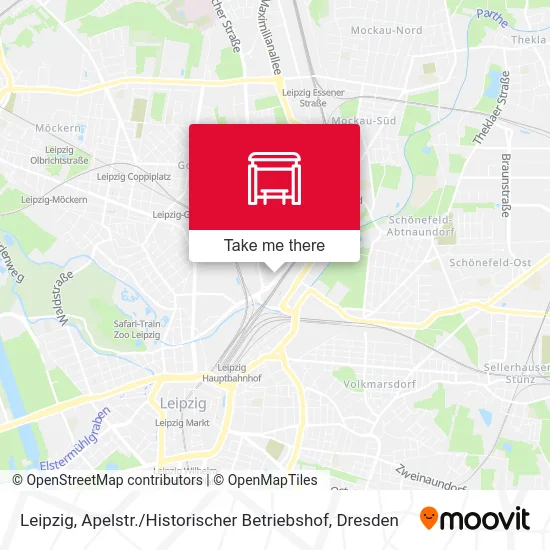 Карта Leipzig, Apelstr. / Historischer Betriebshof