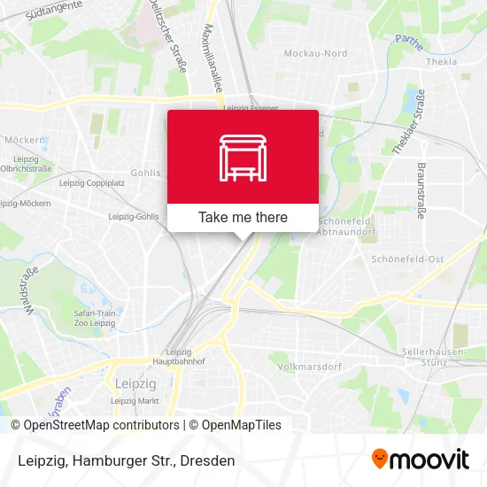 Карта Leipzig, Hamburger Str.