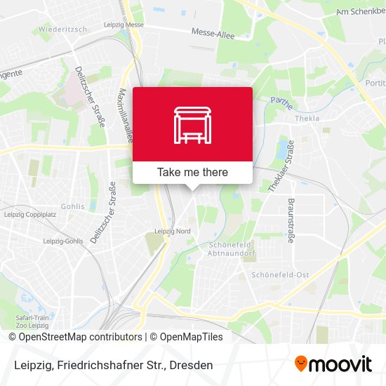 Карта Leipzig, Friedrichshafner Str.