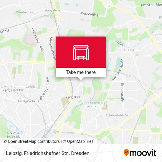 Карта Leipzig, Friedrichshafner Str.