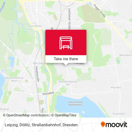 Карта Leipzig, Dölitz, Straßenbahnhof