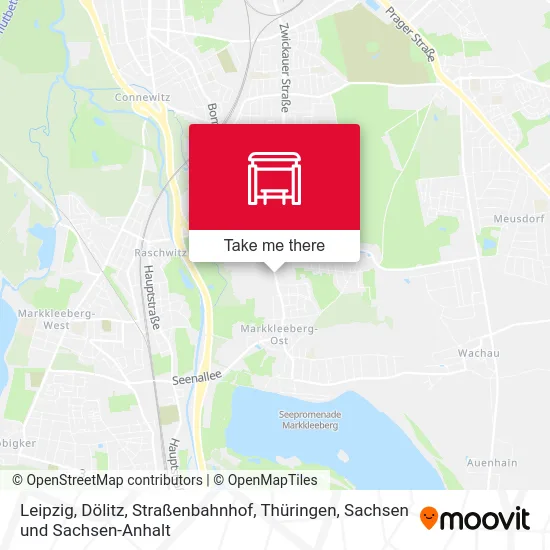 Карта Leipzig, Dölitz, Straßenbahnhof