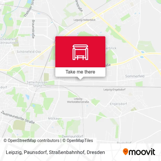 Карта Leipzig, Paunsdorf, Straßenbahnhof