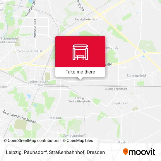 Карта Leipzig, Paunsdorf, Straßenbahnhof