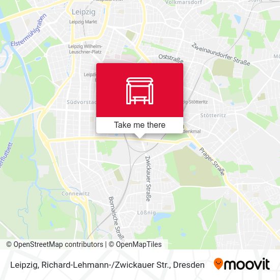 Карта Leipzig, Richard-Lehmann- / Zwickauer Str.