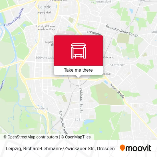 Карта Leipzig, Richard-Lehmann- / Zwickauer Str.