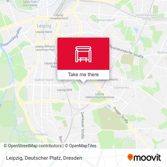 Карта Leipzig, Deutscher Platz