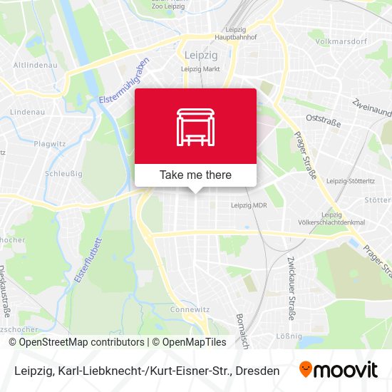 Карта Leipzig, Karl-Liebknecht- / Kurt-Eisner-Str.