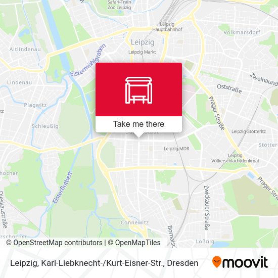 Карта Leipzig, Karl-Liebknecht- / Kurt-Eisner-Str.