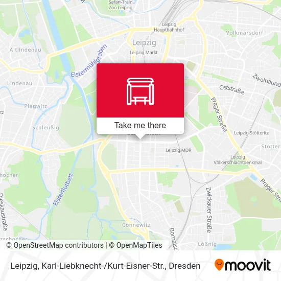Карта Leipzig, Karl-Liebknecht- / Kurt-Eisner-Str.