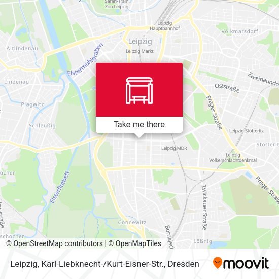 Карта Leipzig, Karl-Liebknecht- / Kurt-Eisner-Str.