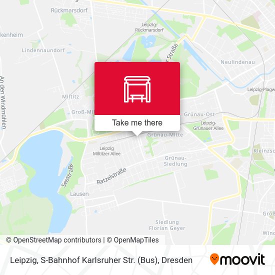 Карта Leipzig, S-Bahnhof Karlsruher Str. (Bus)