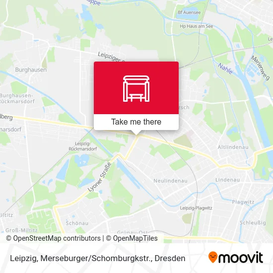Карта Leipzig, Merseburger / Schomburgkstr.