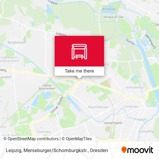 Карта Leipzig, Merseburger / Schomburgkstr.