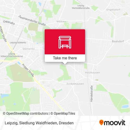 Карта Leipzig, Siedlung Waldfrieden
