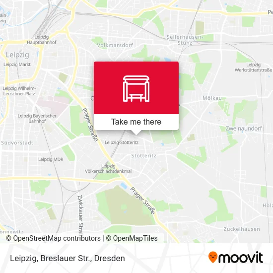 Leipzig, Breslauer Str. map