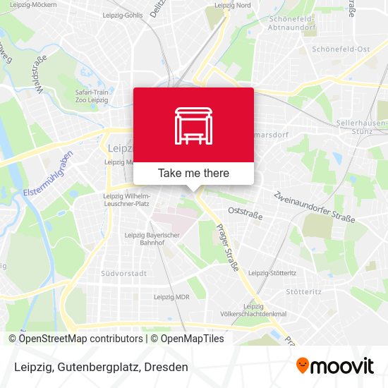Карта Leipzig, Gutenbergplatz