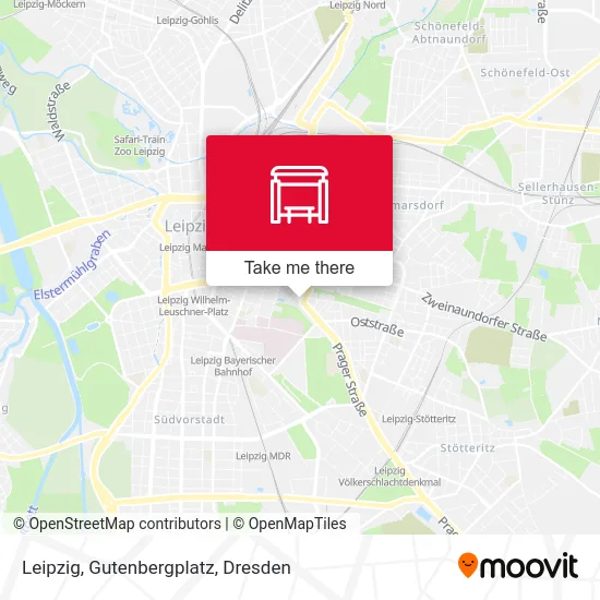 Карта Leipzig, Gutenbergplatz